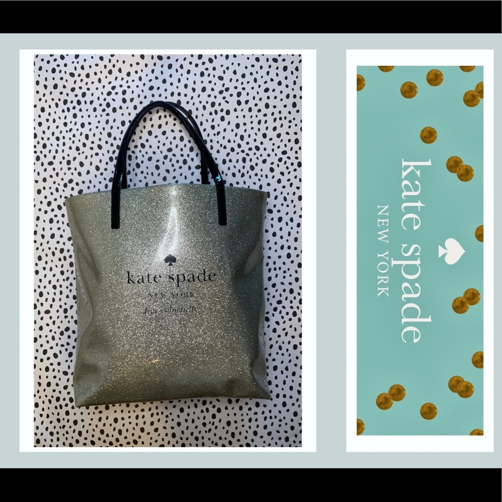 Kate Spade Silver Sparkle Tote
